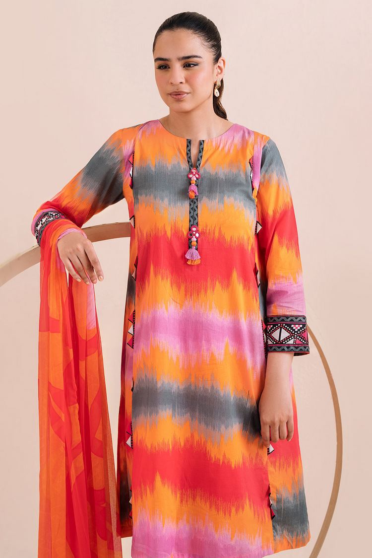 Picture of Digital Printed Lawn Suit P1094 - 3 Piece - Available at Raja Sahib