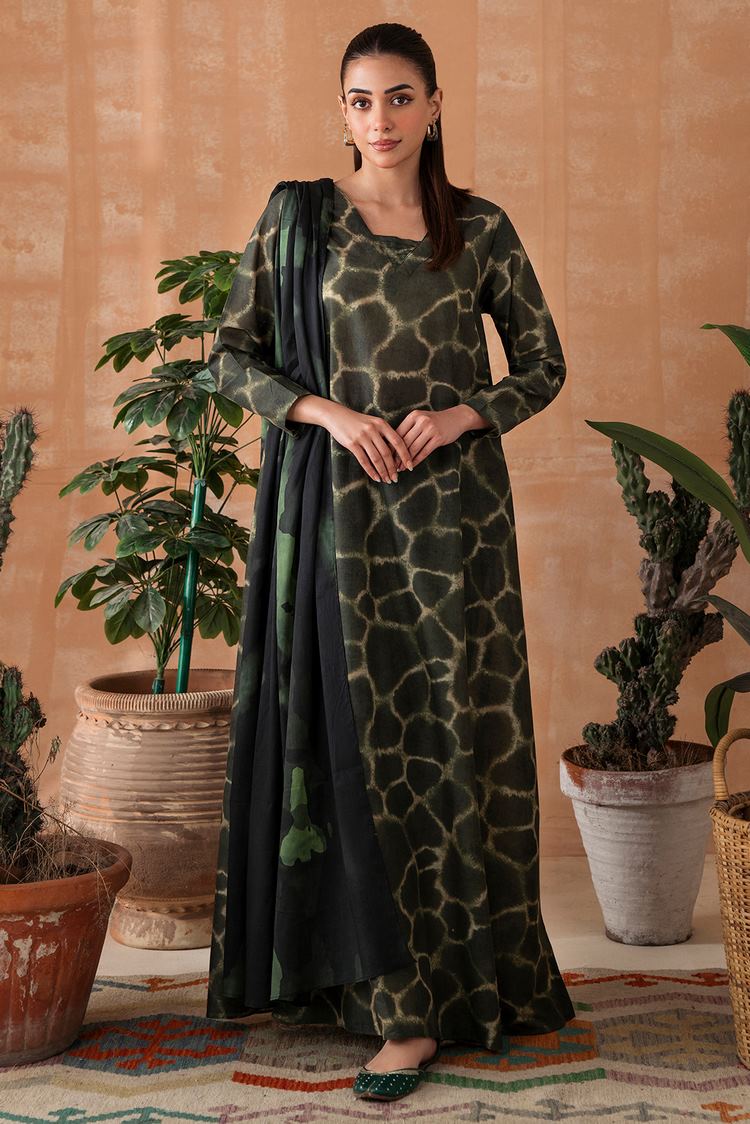 Picture of Digital Printed Lawn  Suit P1106B - 2 Piece - Available at Raja Sahib