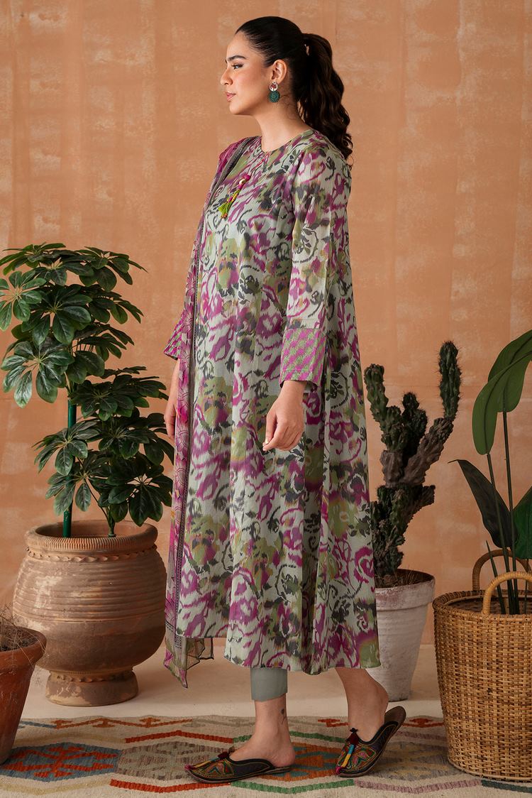 Picture of Embroidered Lawn  Suit P1114 - 2 Piece - Available at Raja Sahib