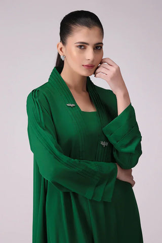 Picture of La Rosaa - Basics Pret Collection - 1 PC - Green Long Dress - Available at Raja Sahib