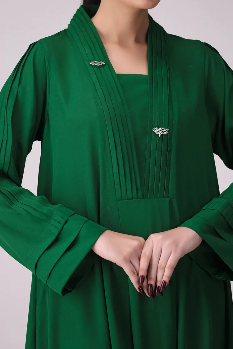 Picture of La Rosaa - Basics Pret Collection - 1 PC - Green Long Dress - Available at Raja Sahib