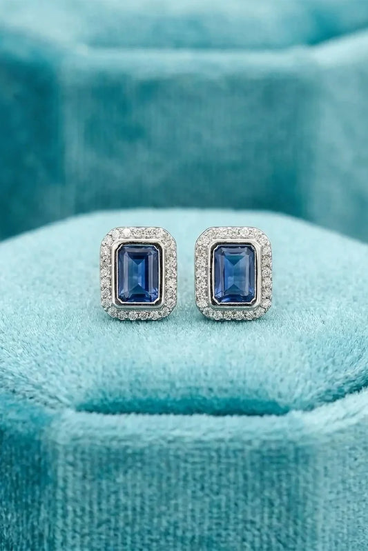 Pastels - Crystal Royal Velvet Earrings - [A]E604