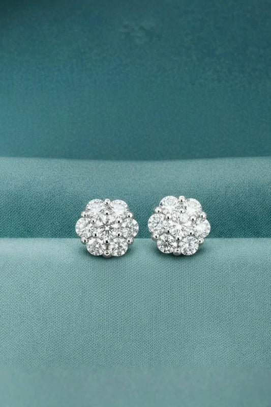 Pastels - Glitz Cluster Mini Stud Earrings - [H]E557