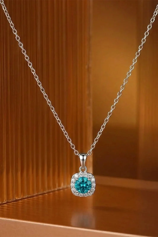 Pastels - The Blue Lagoon Halo Necklace - [H]N196