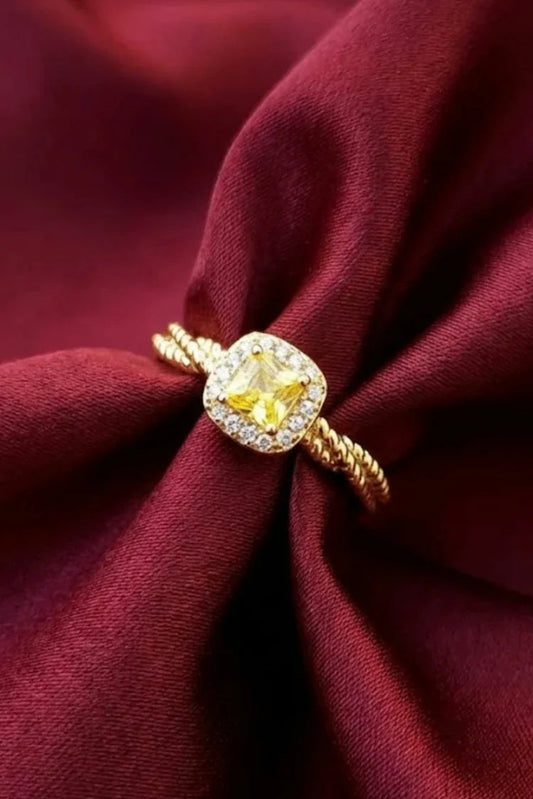 Pastels - Citrine Elegance Ring - [M]R103