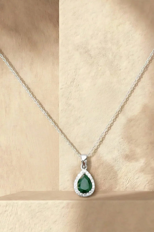 Pastels - Emerald Drop Necklace - [H]N154