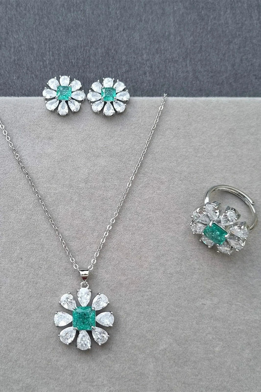 Pastels - Daisy Dream Set; Earrings, Necklace & Ring - S028