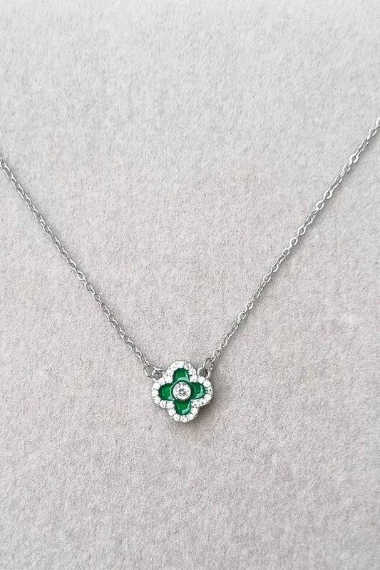 Pastels - Green Flower Power Necklace - [S]N165