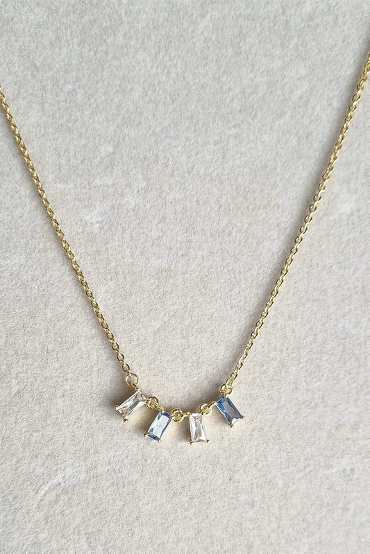 Pastels - Crystal Cascade Necklace - [S]N169