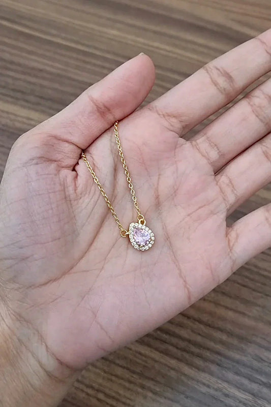 Pastels - Blush Gem Necklace - [S]N181