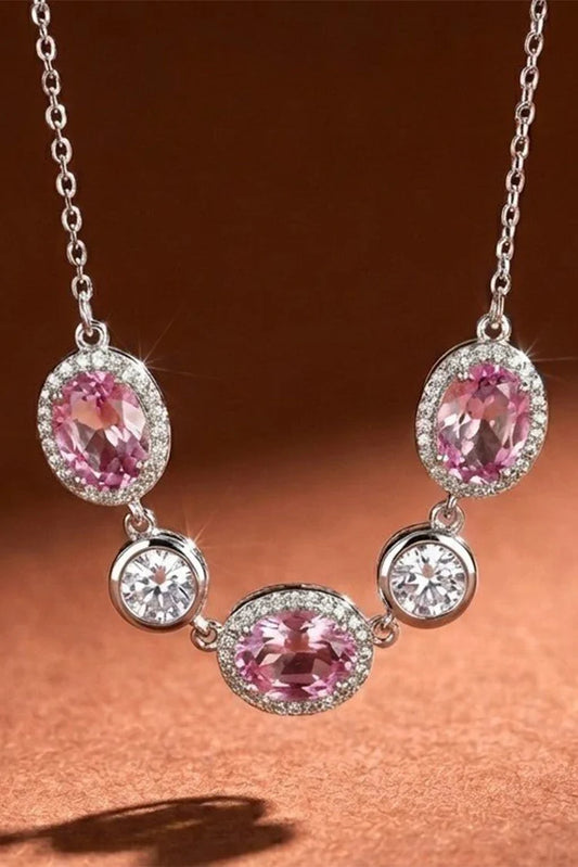 Pastels - Oval Prism Statement Necklace - [S]N187