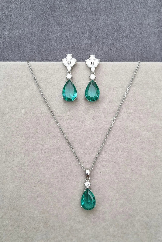 Pastels - Emerald Teardrop Elegance Set - [S]S067