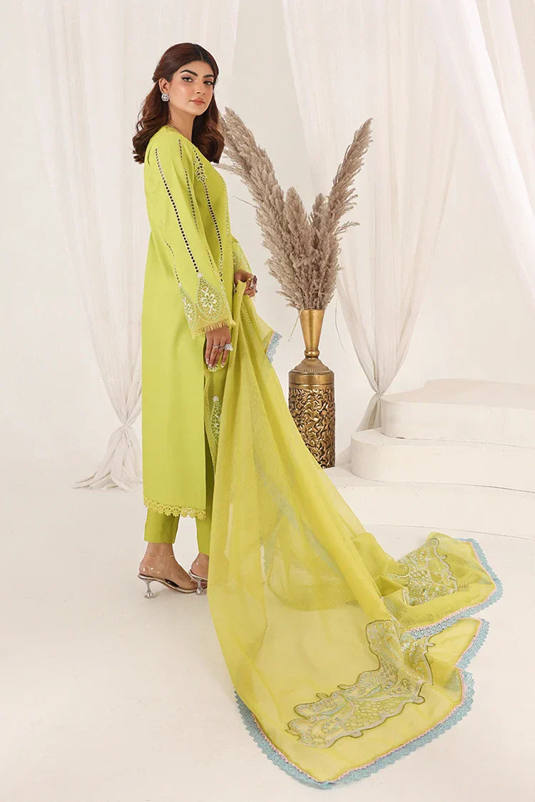 Picture of <!--alt-->Bella Studio - Luxury Embroidered Lawn Collection - Pear - Available at Raja Sahib
