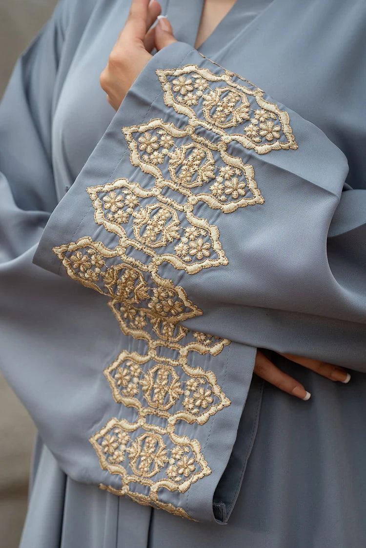 Picture of Malbus - Plain - Abaya - Sage Green - Available at Raja Sahib