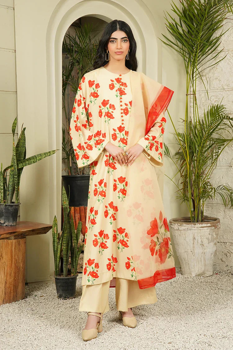 Picture of <!--anj-->Stitch Vibes - Ravayah Eid Collection Vol 1 - Tuscan Bloom Dress - Available at Raja Sahib
