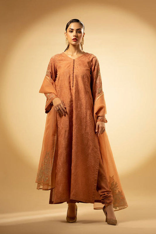 Picture of Fozia Khalid - Peach Hues - Available at Raja Sahib