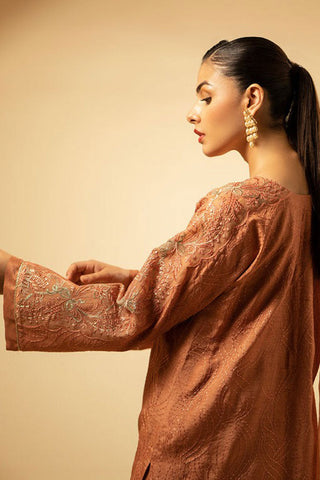 Picture of Fozia Khalid - Peach Hues - Available at Raja Sahib