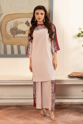 Picture of Stitch Vibes - Zebaish RTW Collection - 2 PC - Batwing Co-Ord Set - Available at Raja Sahib