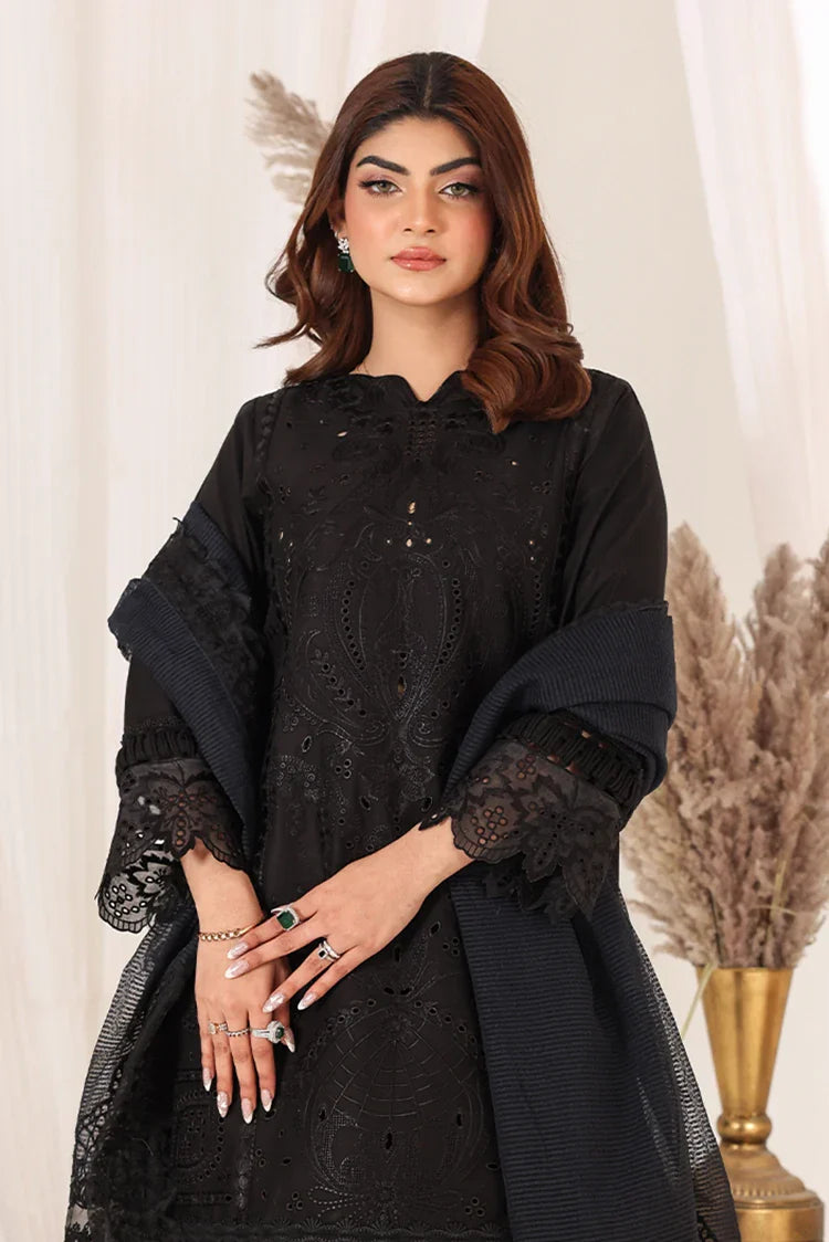 Picture of <!--alv-->Bella Studio - Luxury Embroidered Lawn Collection - Queen Black - Available at Raja Sahib