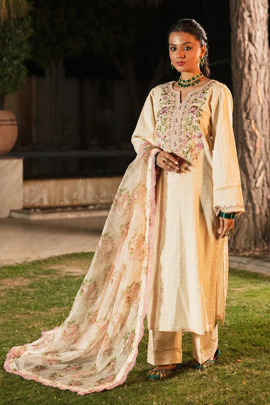 Picture of Zaib un Nisa - Rung e Eid Luxury Pret - Sona - Available at Raja Sahib