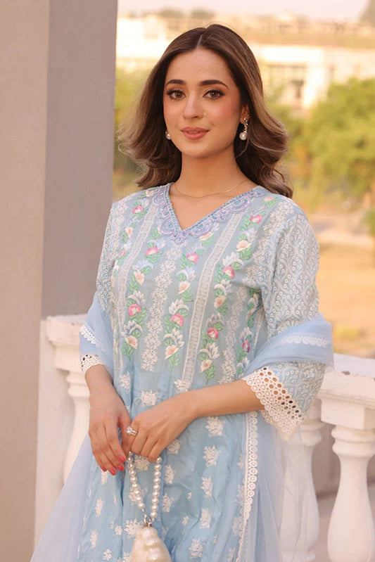 Picture of Rj's Pret - Luminescent Eid Edit - Ocean Blue - Available at Raja Sahib