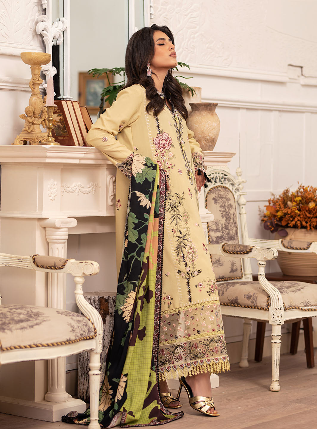 Picture of Roheenaz - Meraki Winter Collection - Evie - Unstitched - Available at Raja Sahib