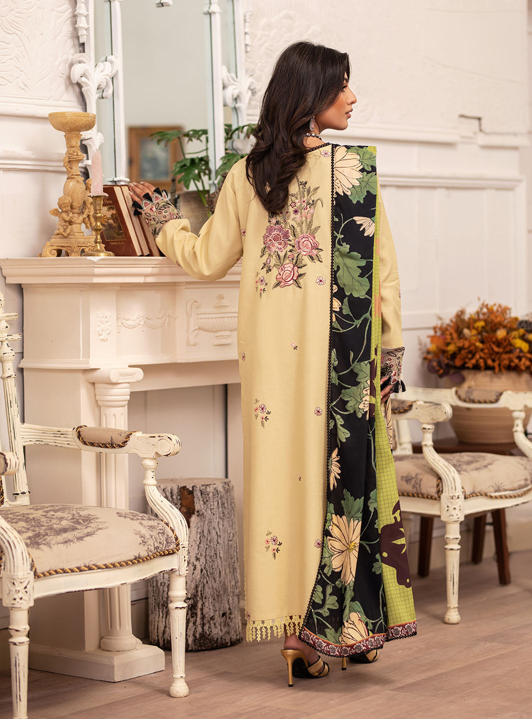 Picture of Roheenaz - Meraki Winter Collection - Evie - Unstitched - Available at Raja Sahib