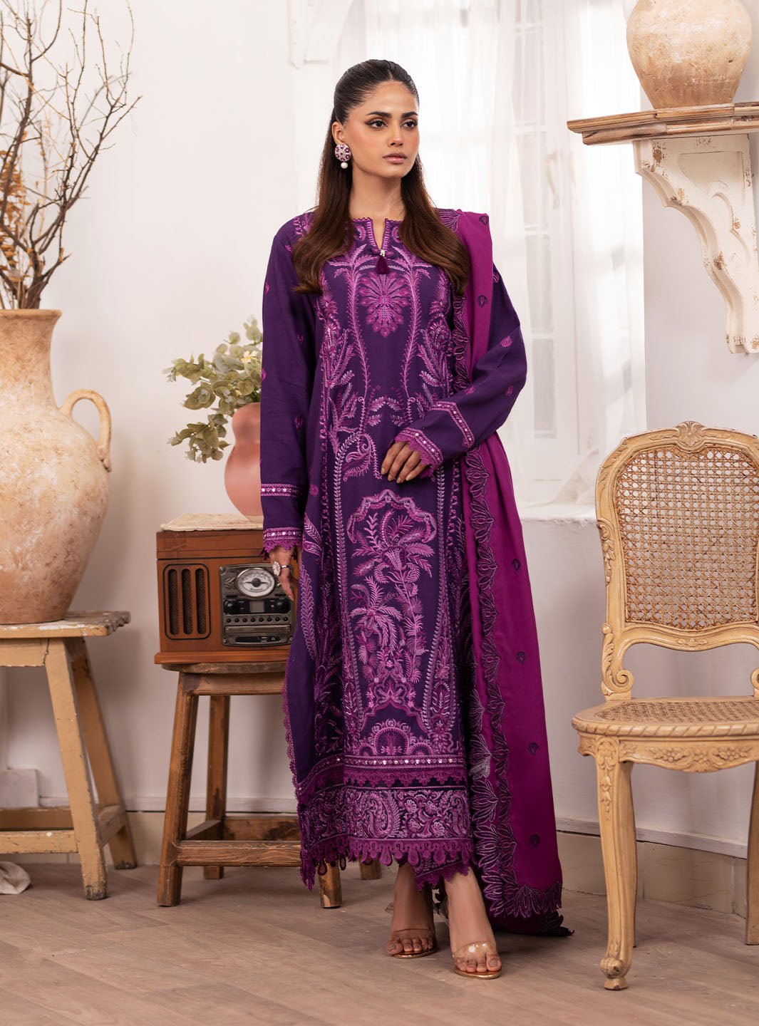 Picture of Roheenaz - Meraki Winter Collection - Naomi - Unstitched - Available at Raja Sahib