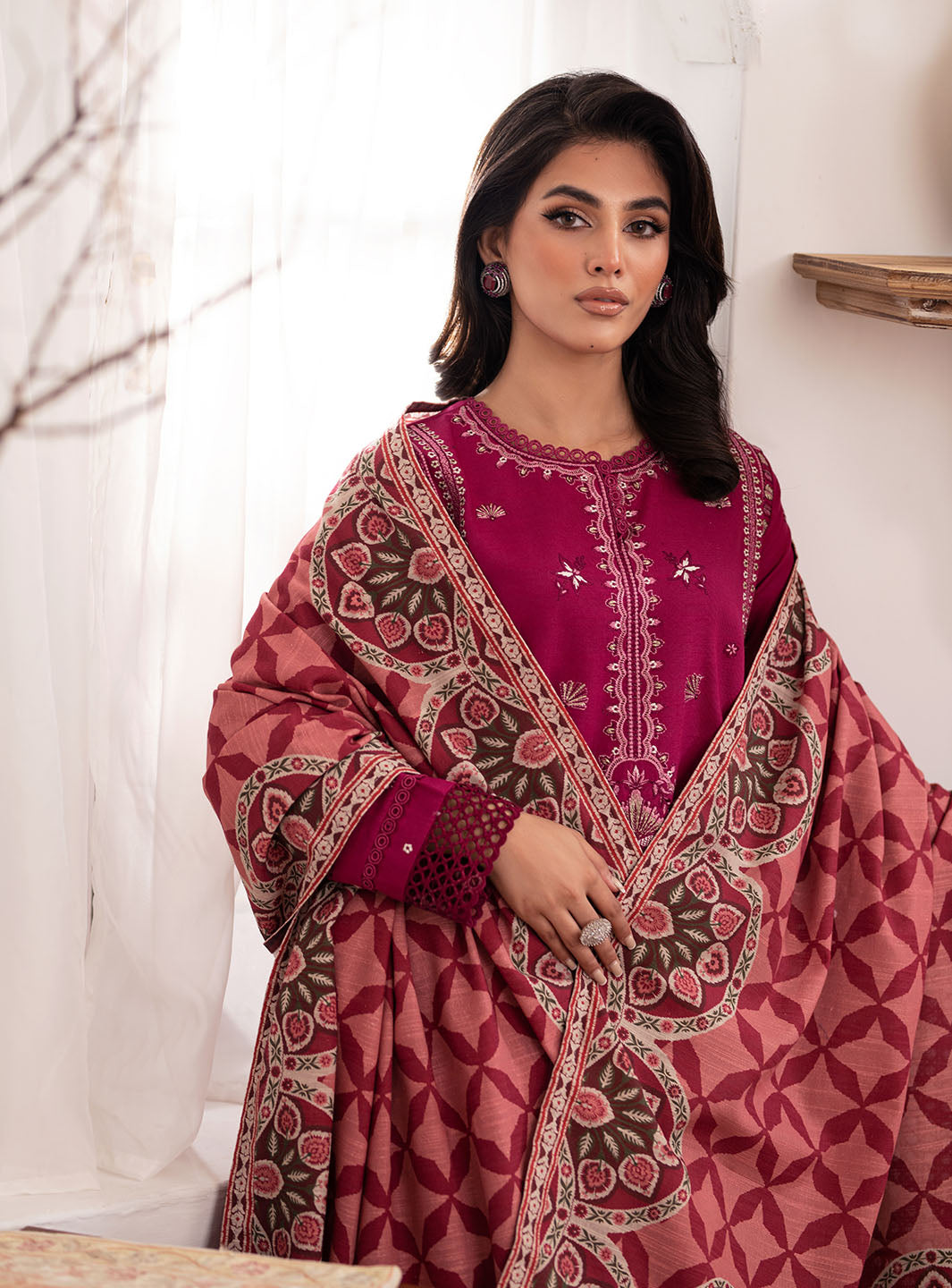 Picture of Roheenaz - Meraki Winter Collection - Yana - Unstitched - Available at Raja Sahib