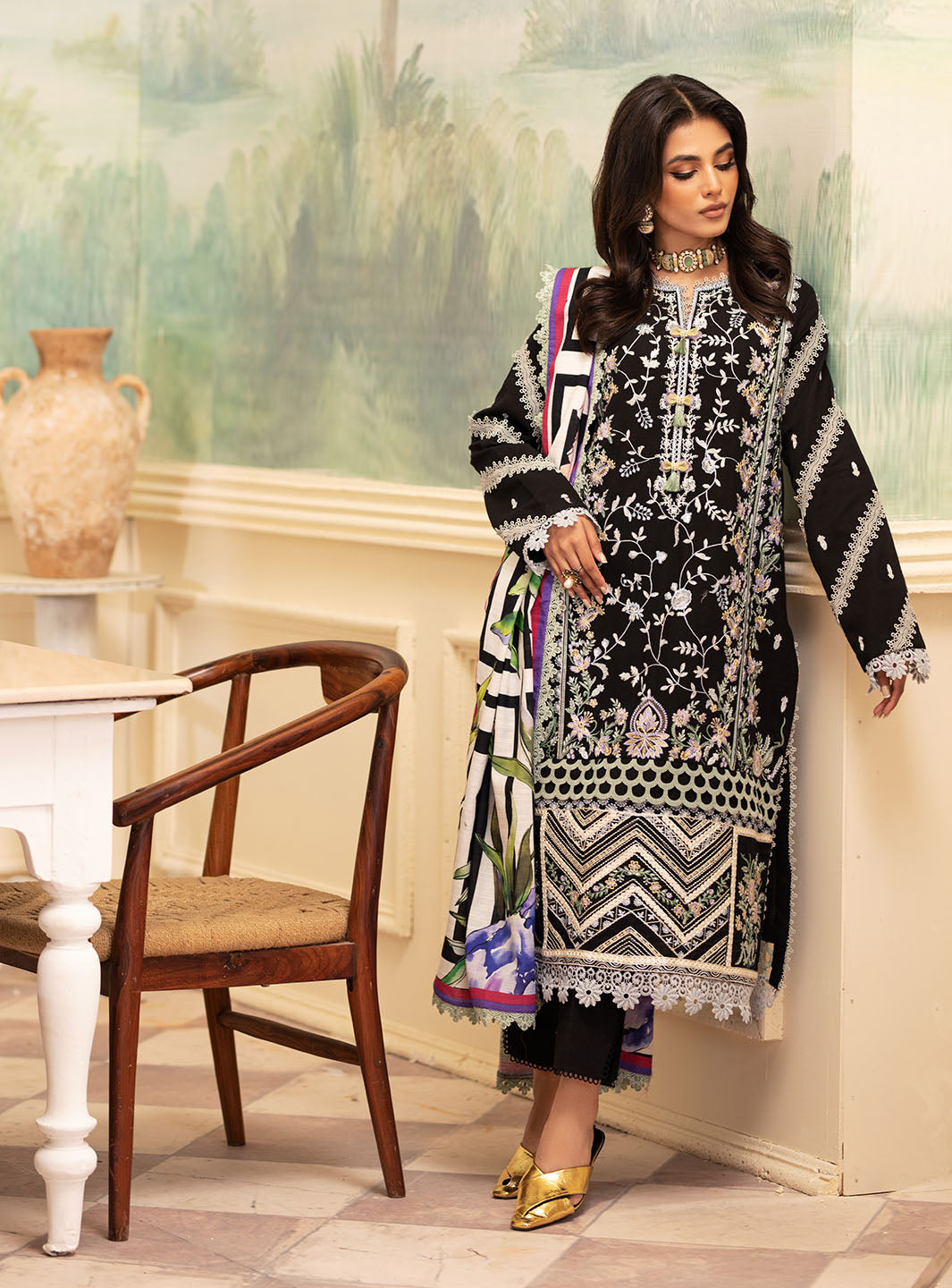 Picture of Roheenaz - Meraki Winter Collection - Rowan - Unstitched - Available at Raja Sahib