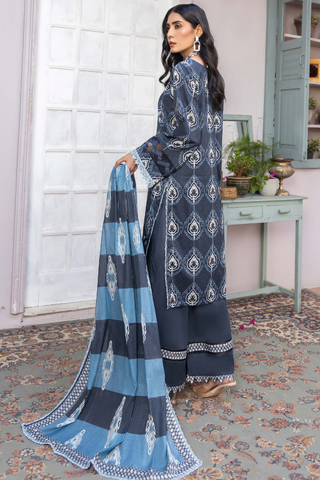 Humdum - Rang e Noor Unstitched Lawn Collection - D01