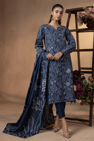 Picture of Humdum - Raya Unstitched Khaddar Collection - D09 - Available at Raja Sahib