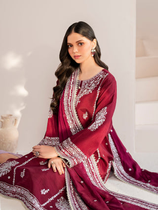 Picture of Garnet - Serena Silk Vol II - Rosette - Available at Raja Sahib