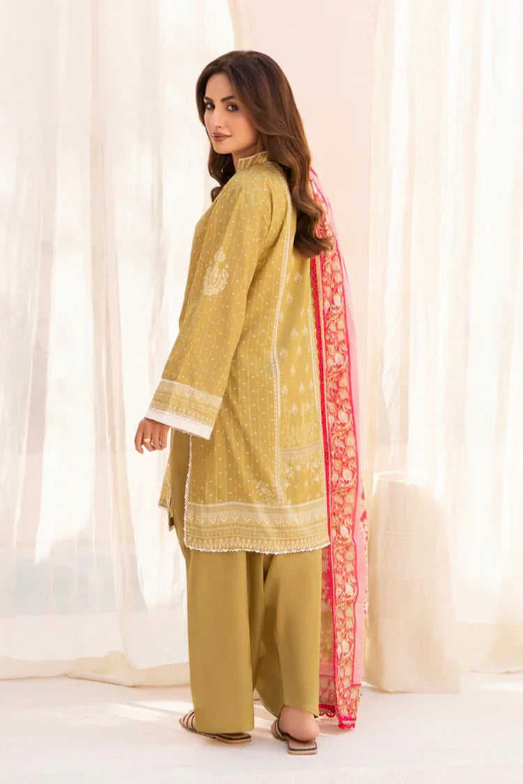 3-PC Unstitched Printed Lawn Suit