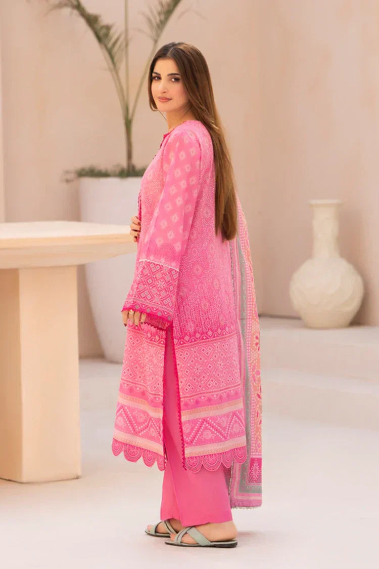 3-PC Unstitched Printed Lawn Suit