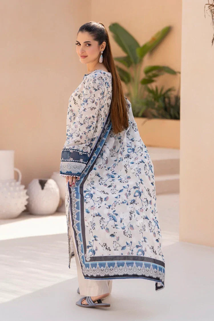 3-PC Unstitched Printed Lawn Suit