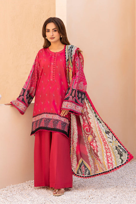 Ellena - 3-PC Unstitched Printed Lawn Suit
