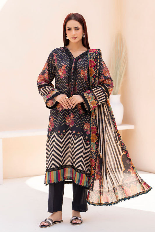 Ellena - 3-PC Unstitched Printed Lawn Suit