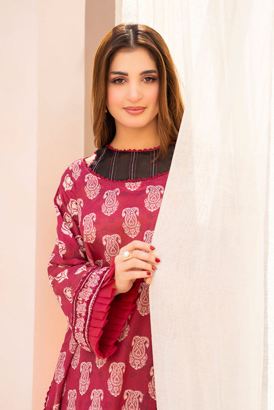 Ellena - 3-PC Unstitched Printed Lawn Suit