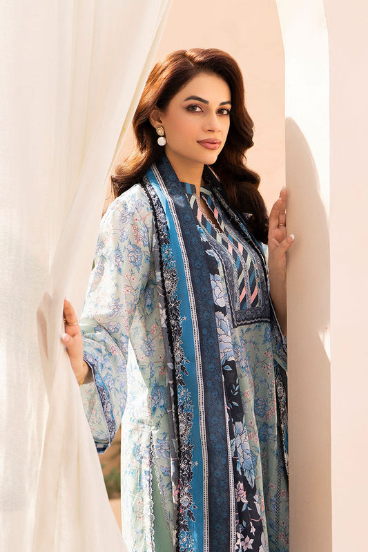 Ellena - 3-PC Unstitched Printed Lawn Suit