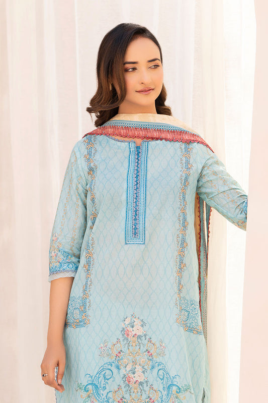 Ellena - 3-PC Unstitched Printed Lawn Suit
