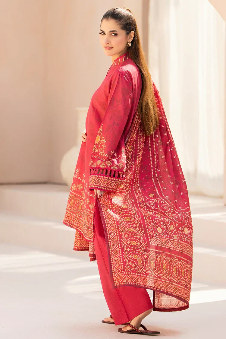 3-PC Unstitched Printed Lawn Suit