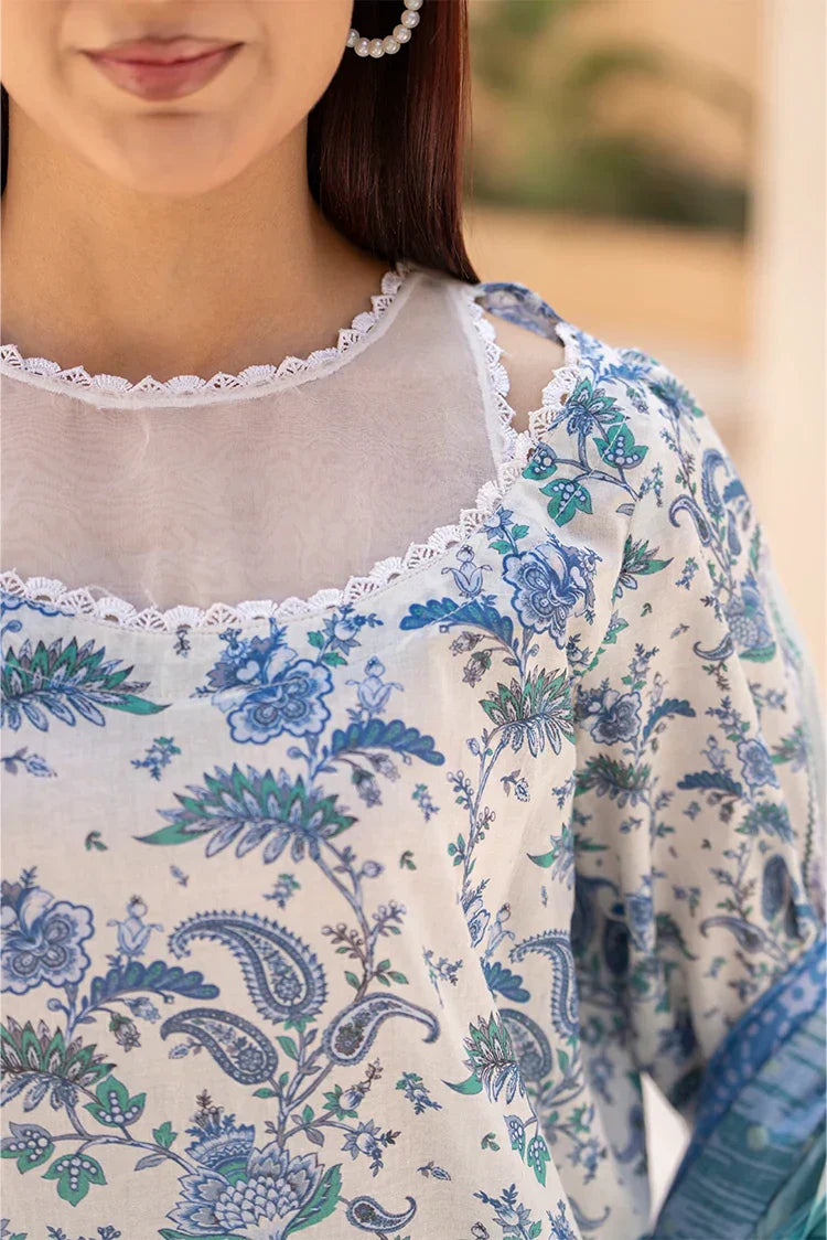 3-PC Unstitched Printed Lawn Suit