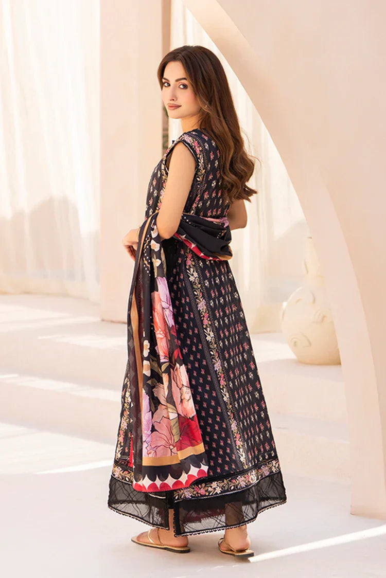 3-PC Unstitched Printed Lawn Suit