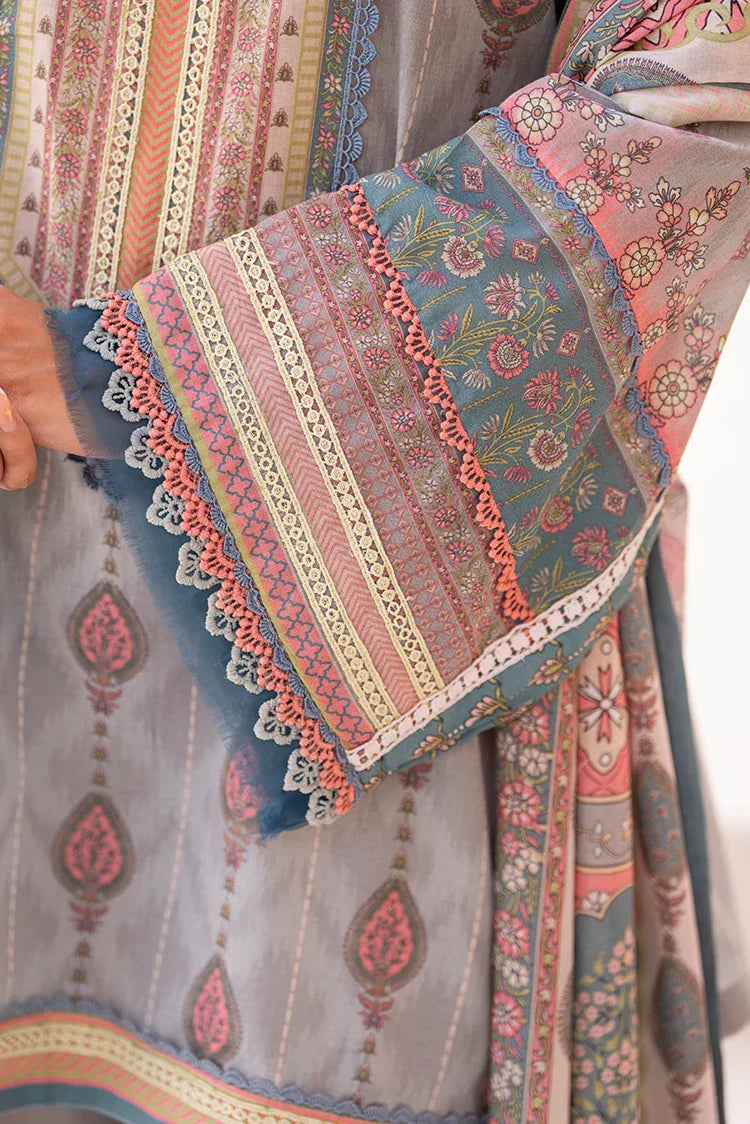 3-PC Unstitched Printed Lawn Suit