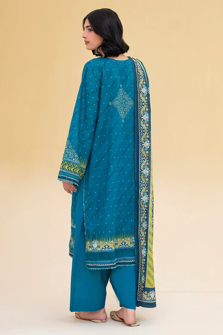 3-PC Unstitched Printed Lawn Suit