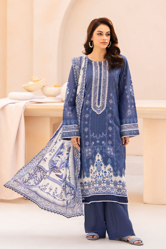 Ellena - 3-PC Unstitched Printed Lawn Suit