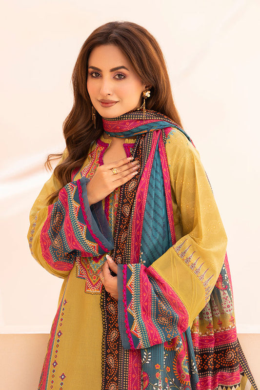Ellena - 3-PC Unstitched Printed Lawn Suit