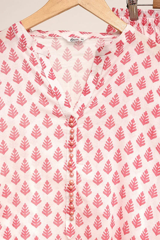 6Teen - 2 Piece - Pink Printed Lawn Coord Set