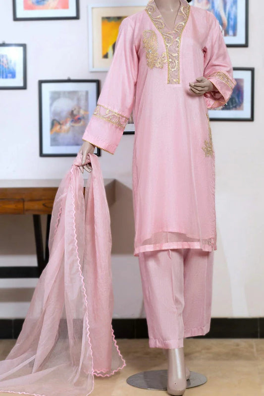 6Teen - 3 Piece - Pink Oranza Embroidered Suit